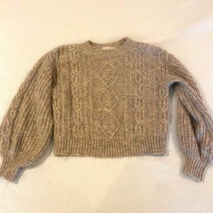 Band of gypsies grey cableknit sweater